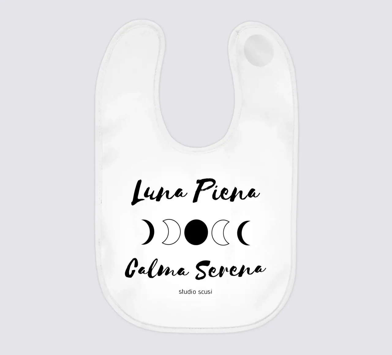 Luna Piena Calma Serena by studio scusi bavaglino da studio scusi