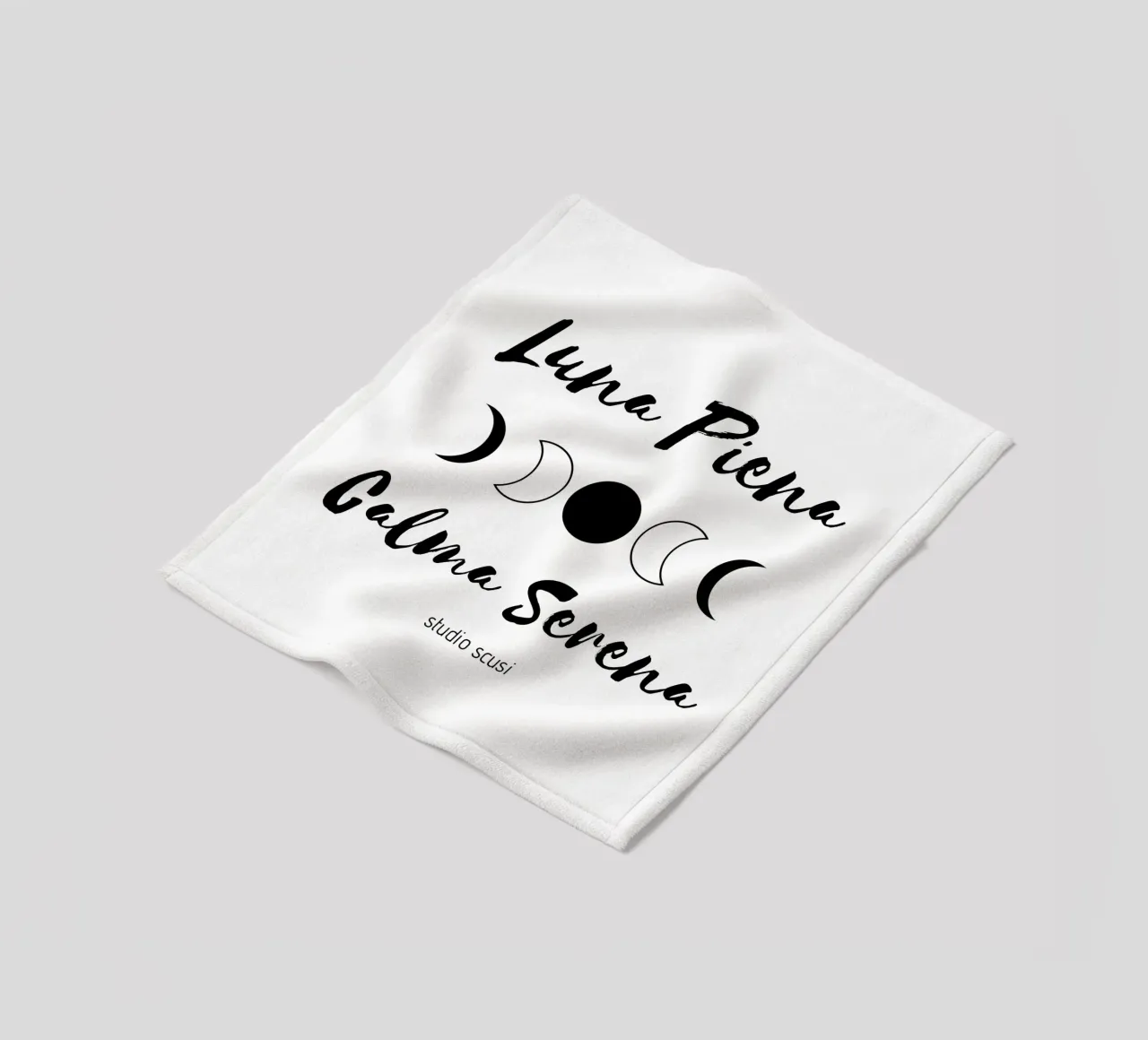 Luna Piena Calma Serena by studio scusi coperta in pile da studio scusi