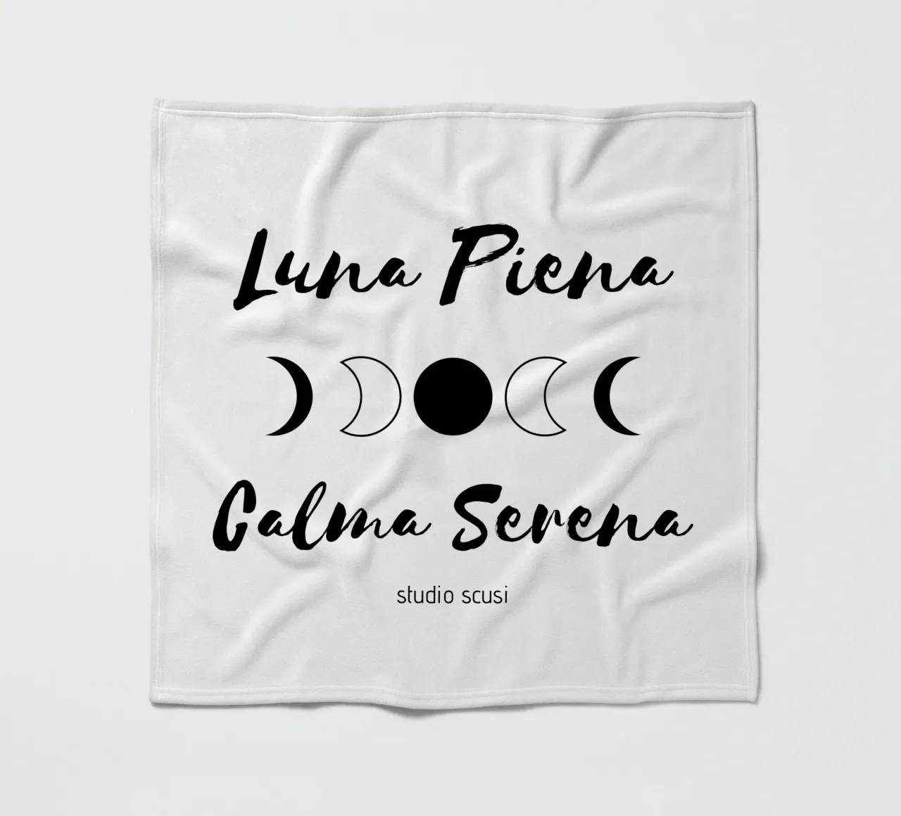 Luna Piena Calma Serena by studio scusi coperta in pile da studio scusi