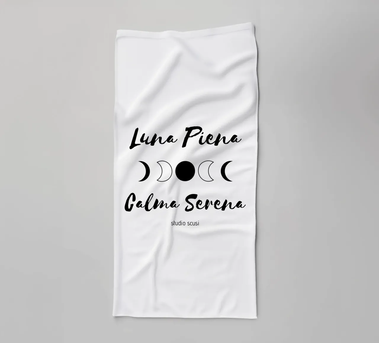 Luna Piena Calma Serena by studio scusi asciugamano da bagno da studio scusi