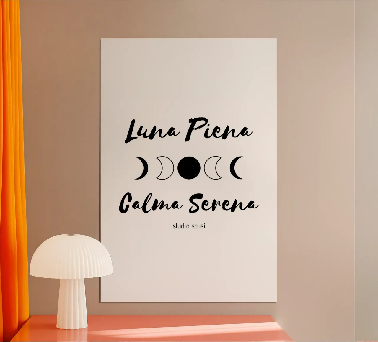 Luna Piena Calma Serena by studio scusi carta hahnemühle da studio scusi