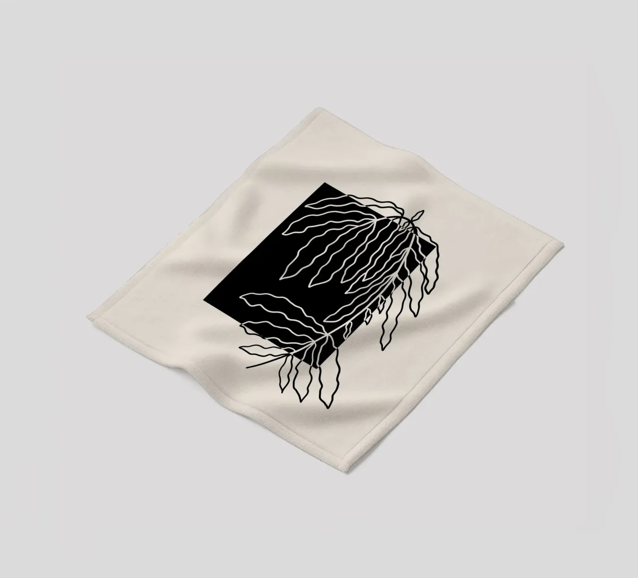 Black block branch coperta in pile da TijanaArtStudio88