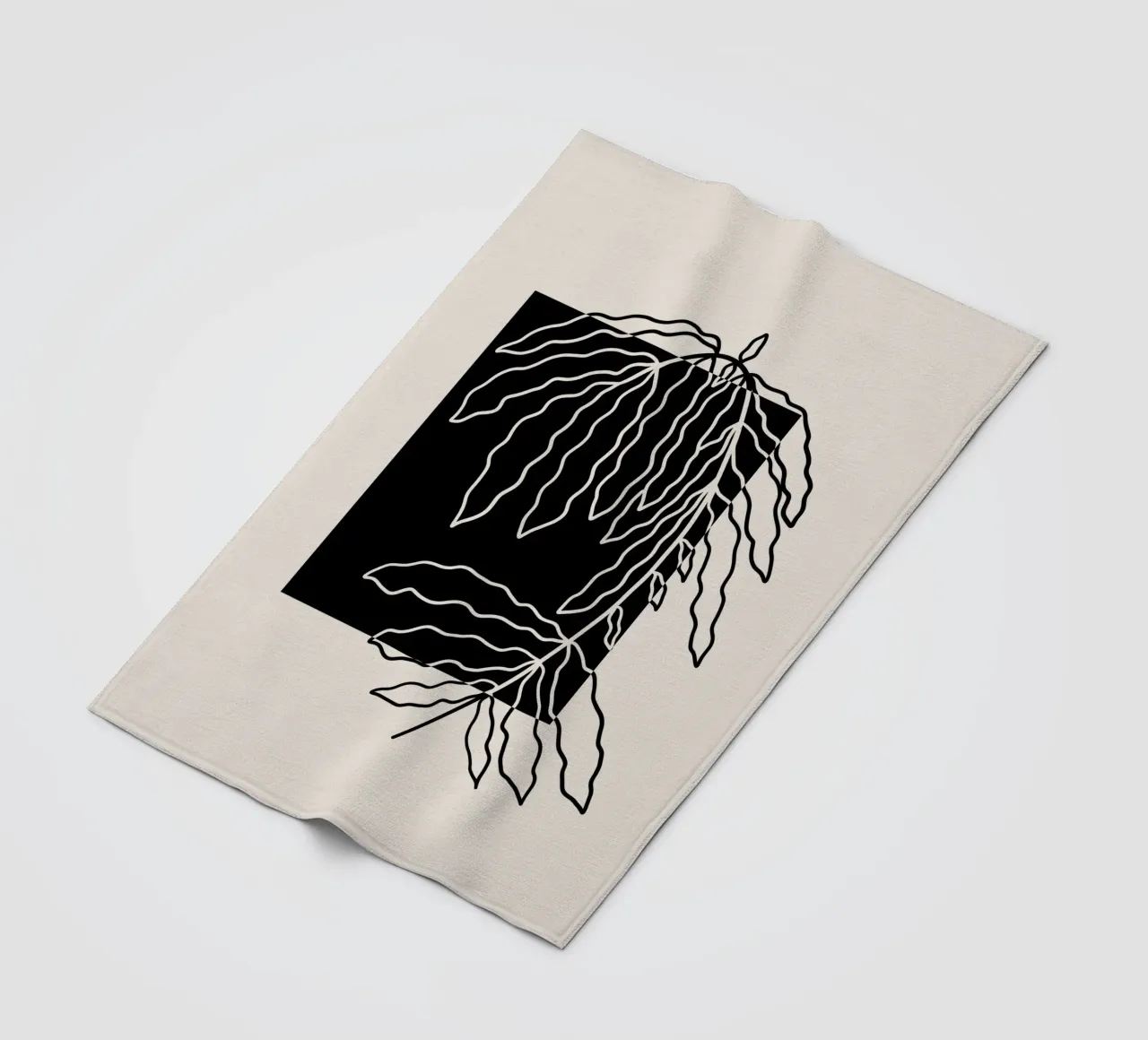 Black block branch coperta in pile da TijanaArtStudio88