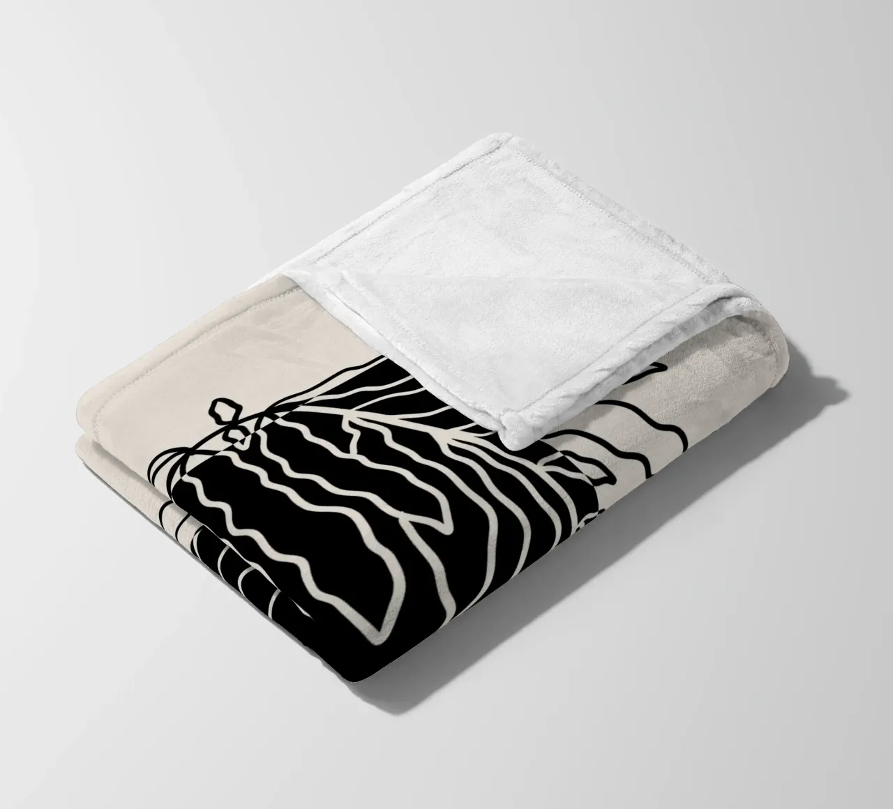 Black block branch coperta in pile da TijanaArtStudio88