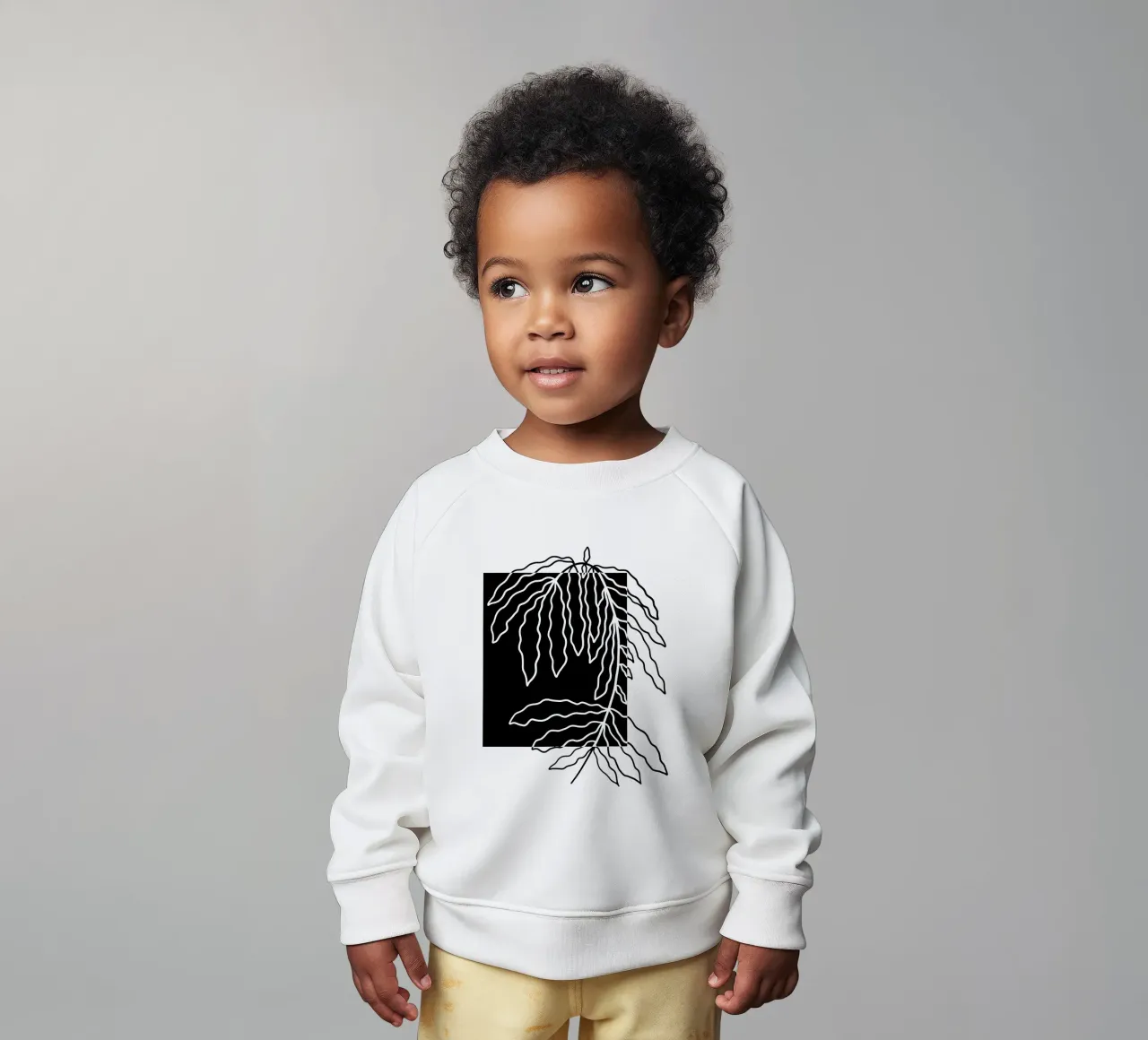 Black block branch felpa neonato da TijanaArtStudio88