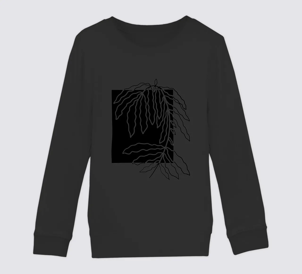 Black block branch felpa bambino da TijanaArtStudio88