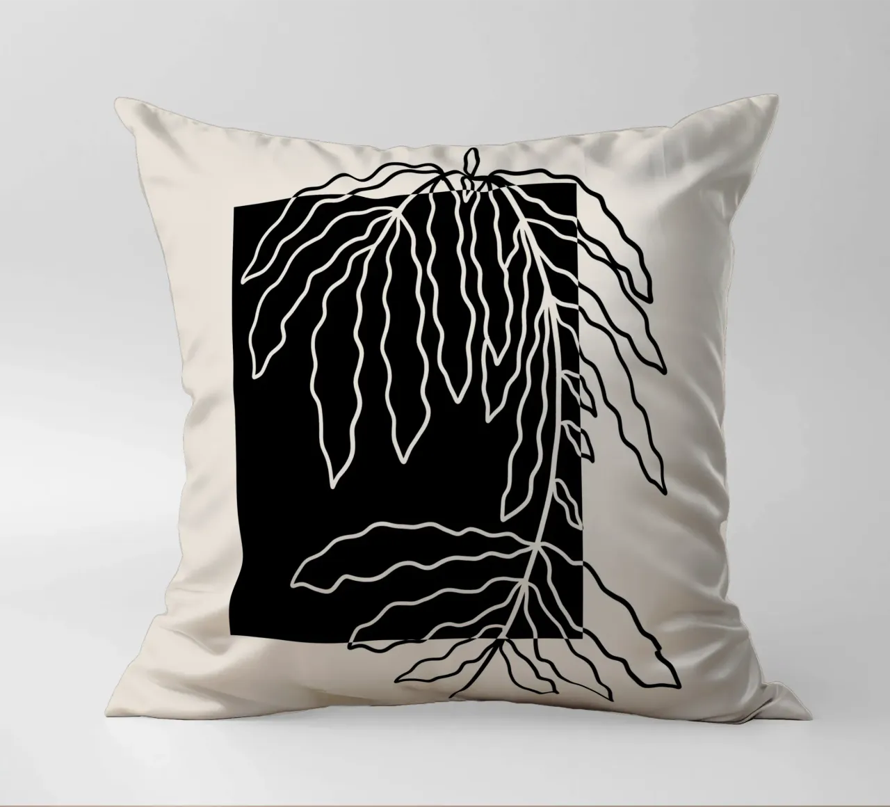 Black block branch cuscino da TijanaArtStudio88