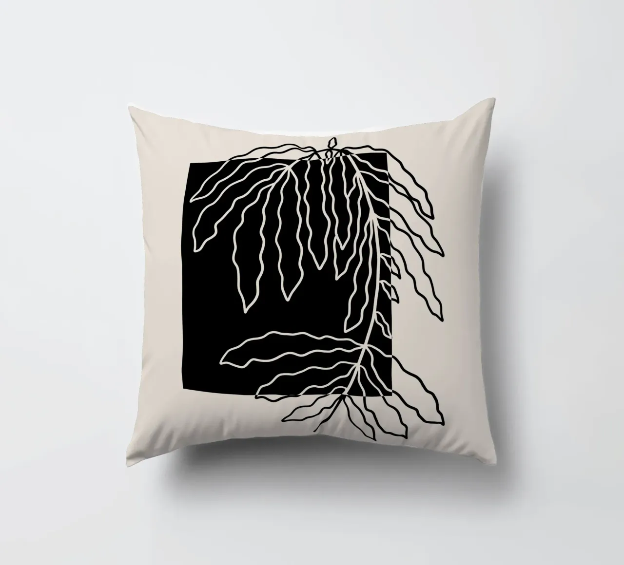 Black block branch cuscino da TijanaArtStudio88