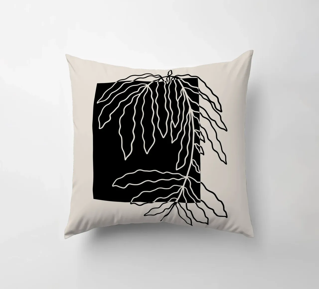 Black block branch cuscino da TijanaArtStudio88