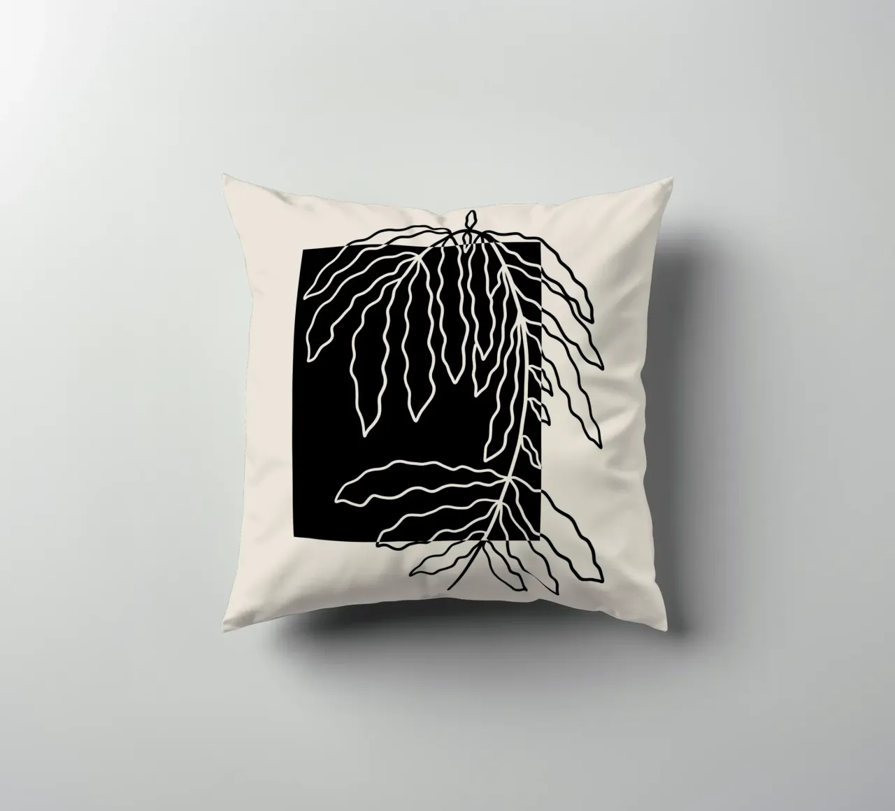 Black block branch cuscino da TijanaArtStudio88