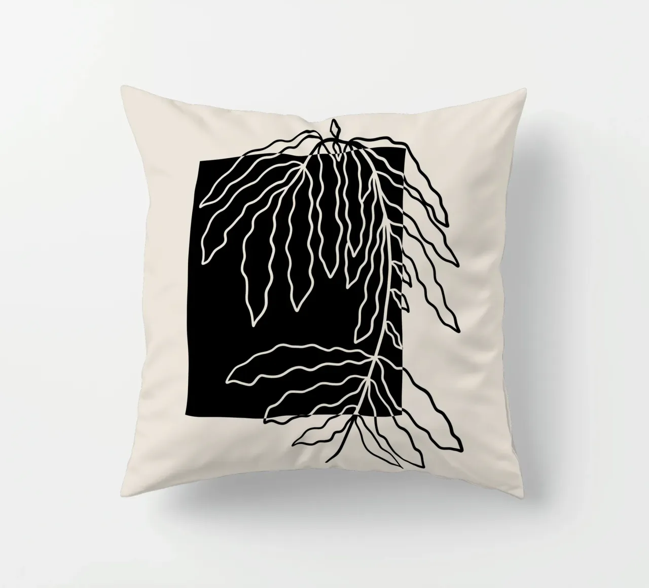 Black block branch cuscino da TijanaArtStudio88
