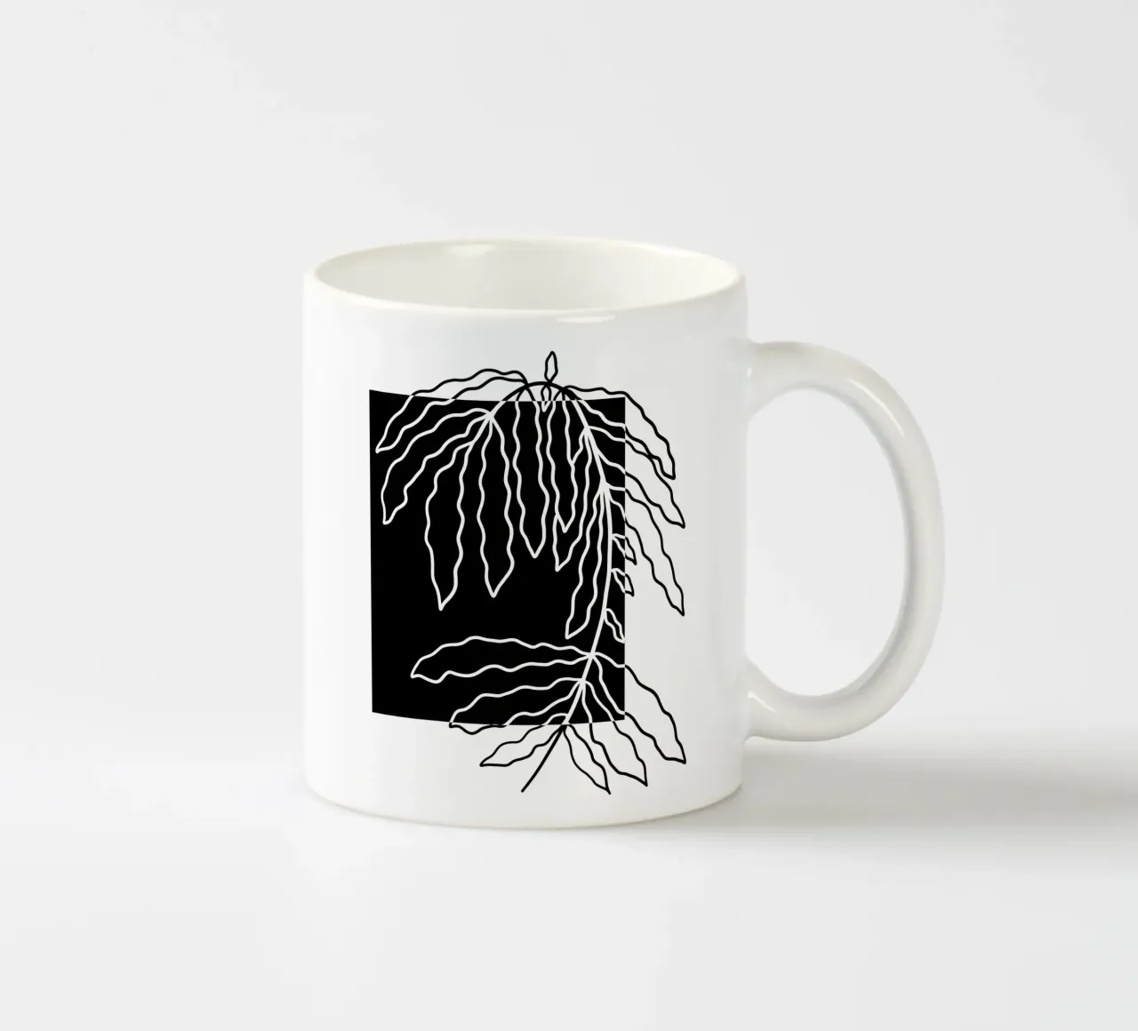 Black block branch tazza in ceramica da TijanaArtStudio88