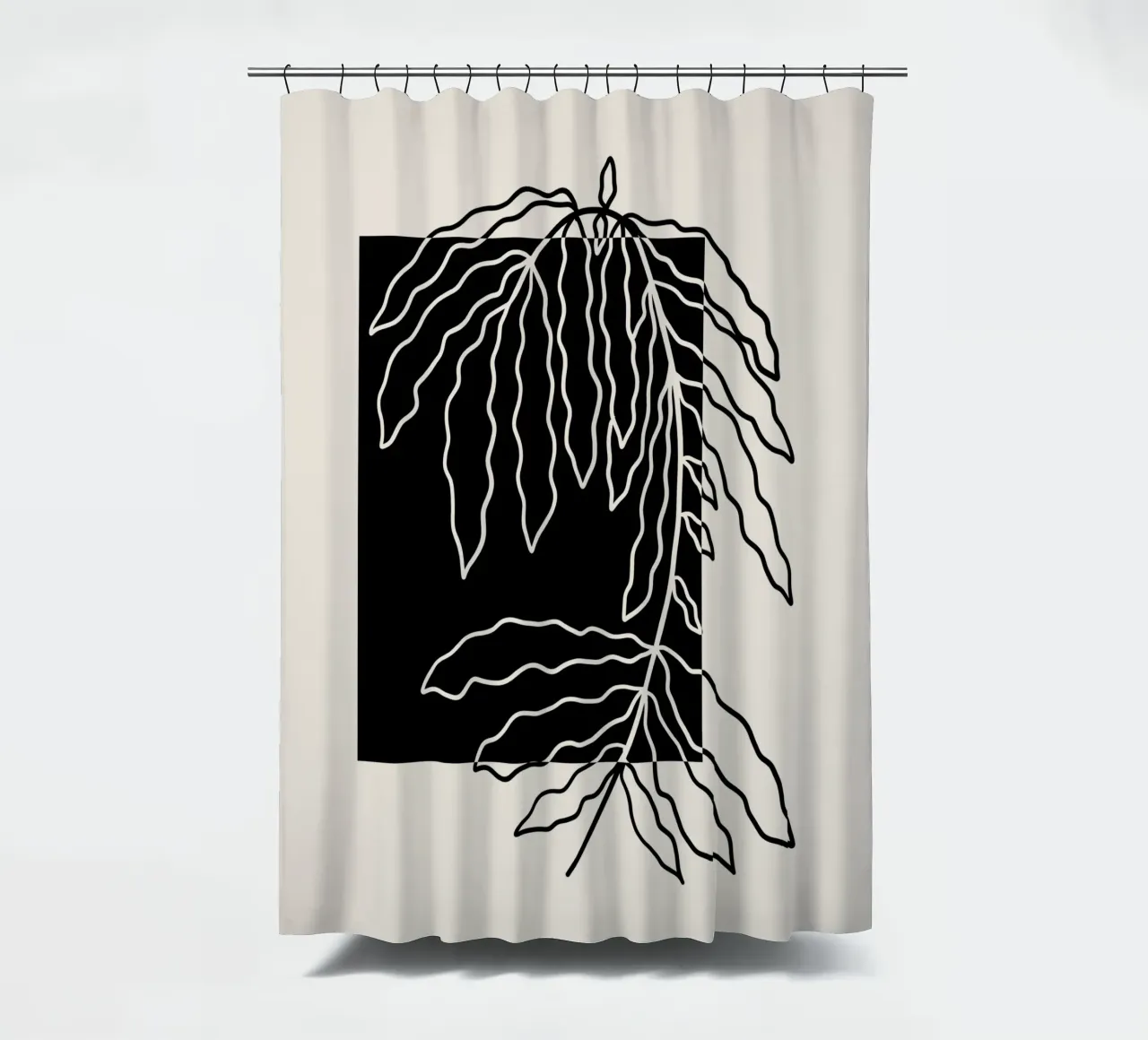 Black block branch tenda da doccia da TijanaArtStudio88