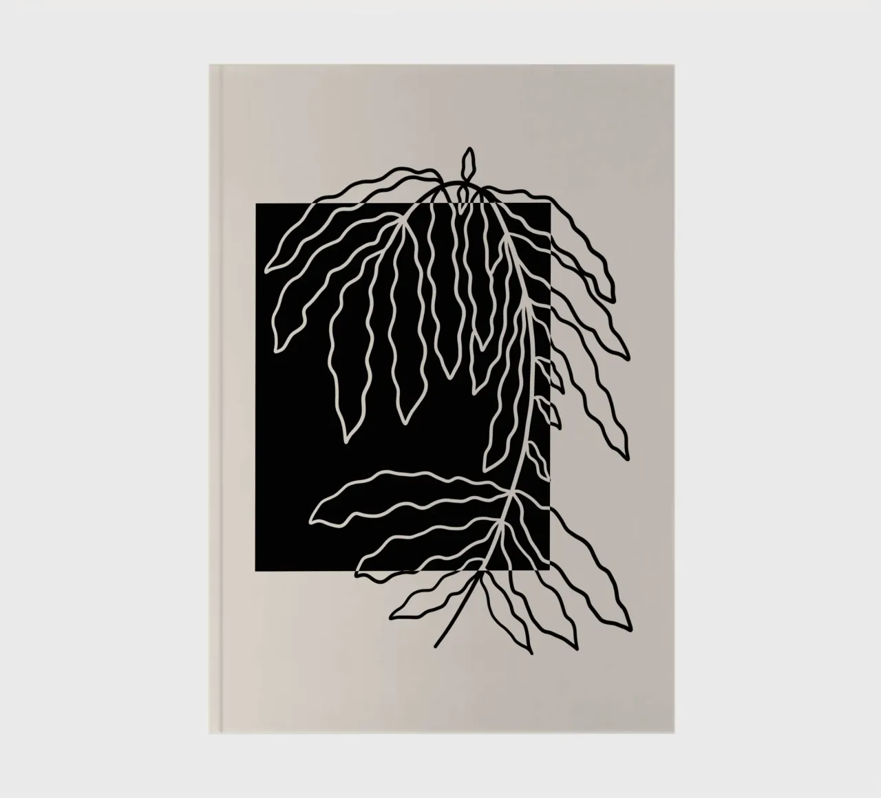 Black block branch notebook by TijanaArtStudio88