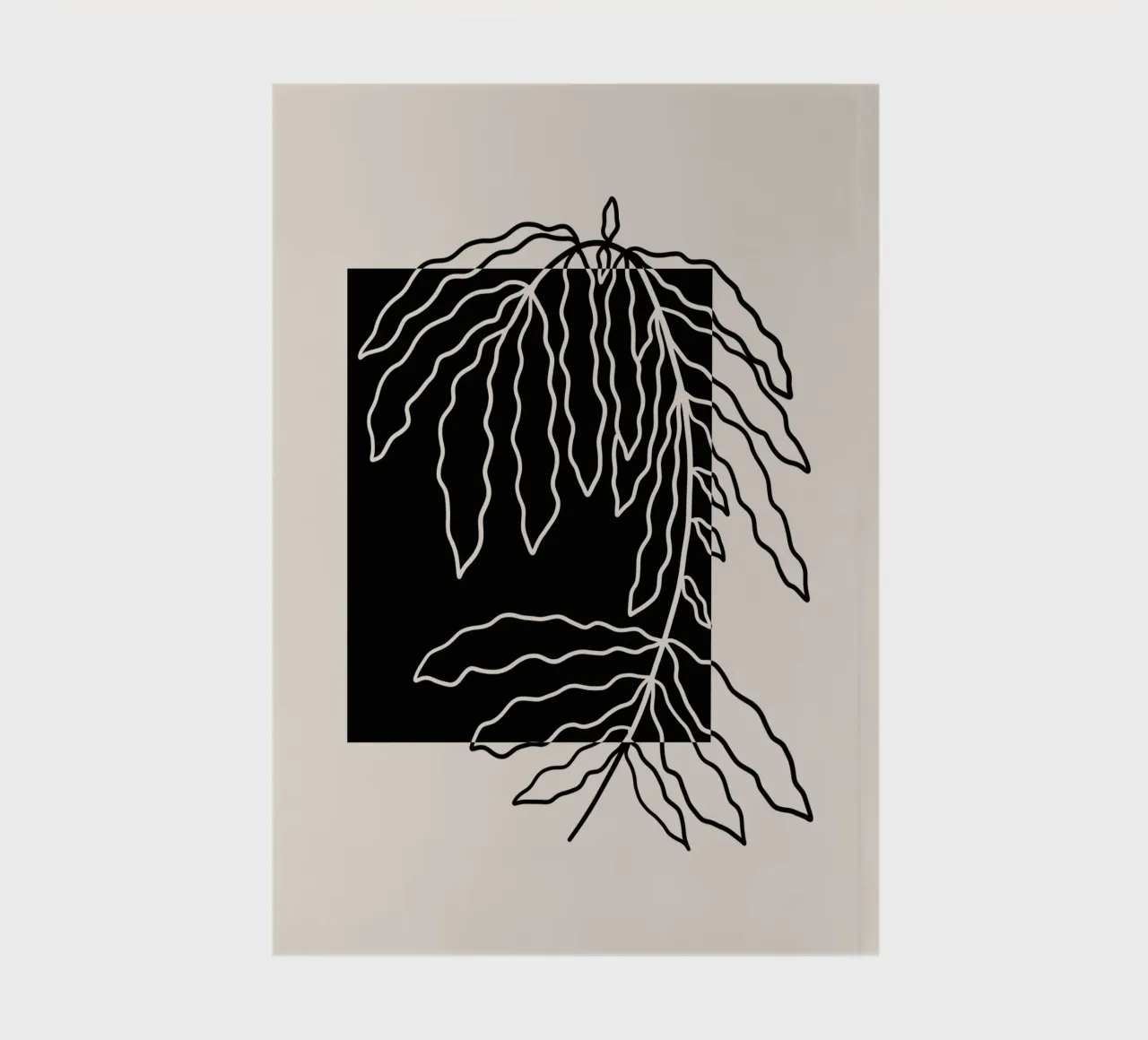 Black block branch notebook by TijanaArtStudio88