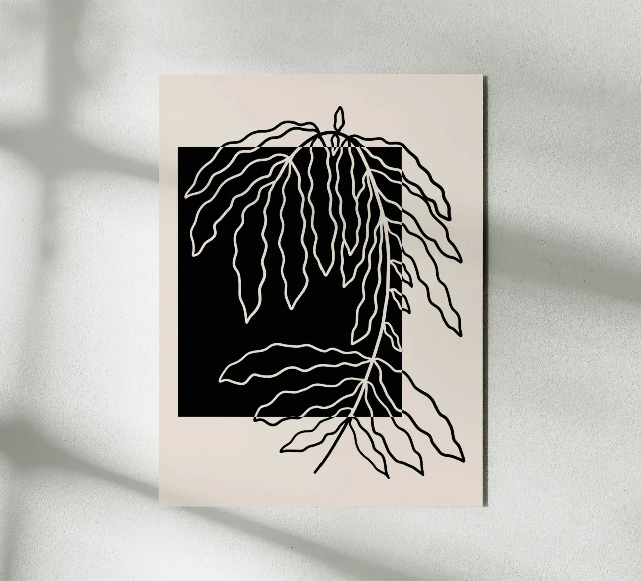 Black block branch alluminio dibond da TijanaArtStudio88