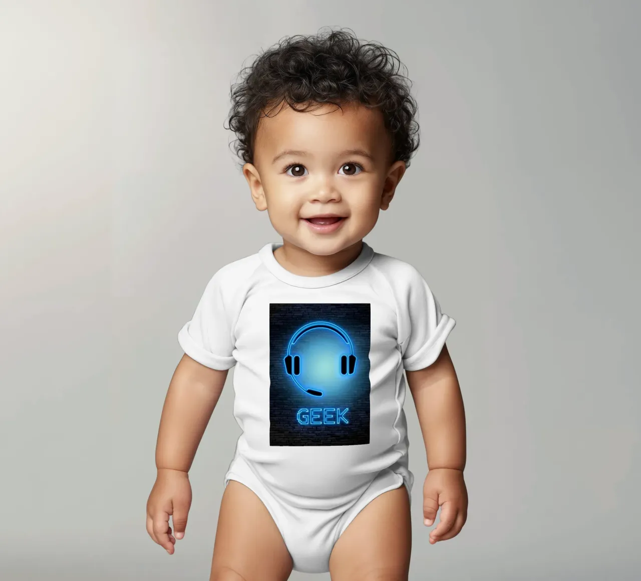 GEEK body neonato maniche corte da Charlotte Gagnon