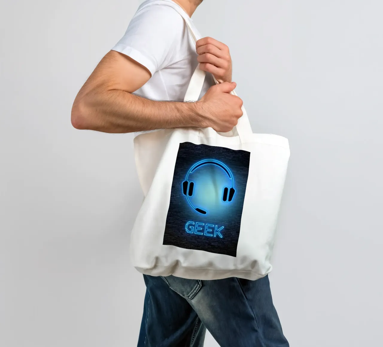 GEEK borsa in juta da Charlotte Gagnon