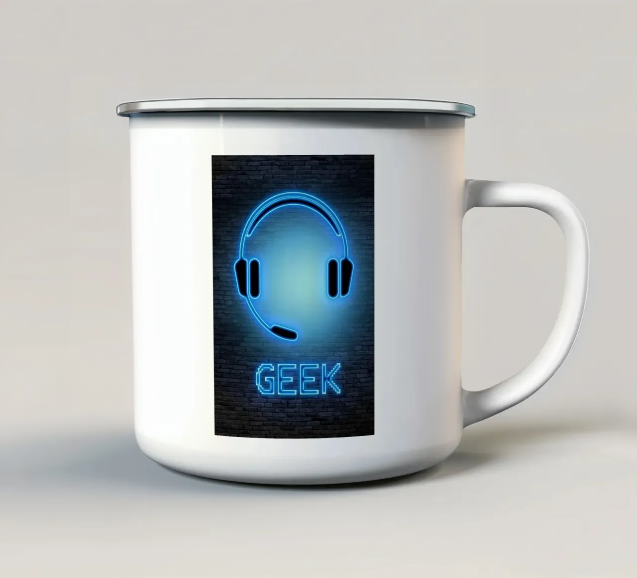 GEEK tazza in smalto da Charlotte Gagnon