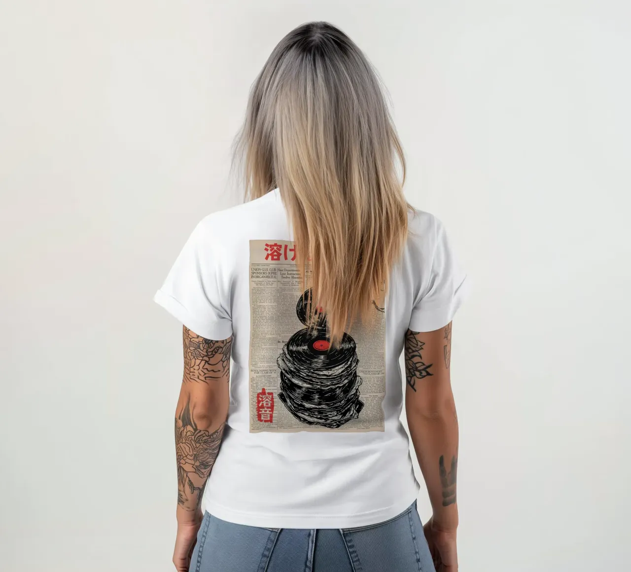 Fusione Disco in vinile t-shirt da hewitt shop