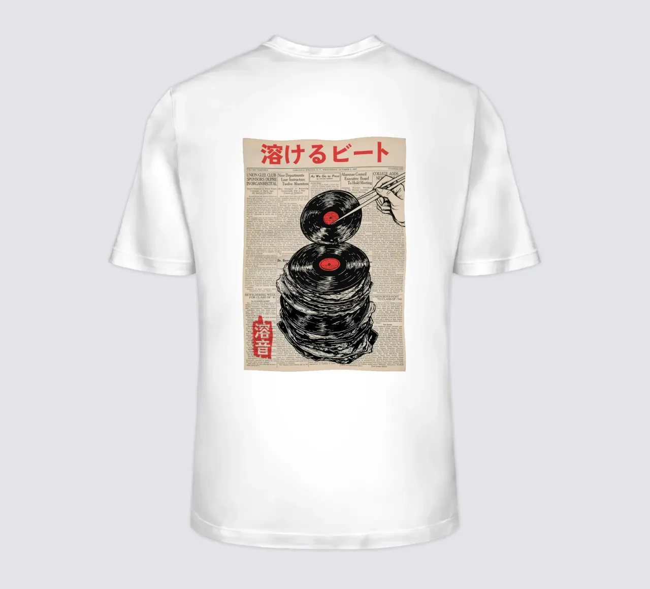 Fusione Disco in vinile t-shirt da hewitt shop