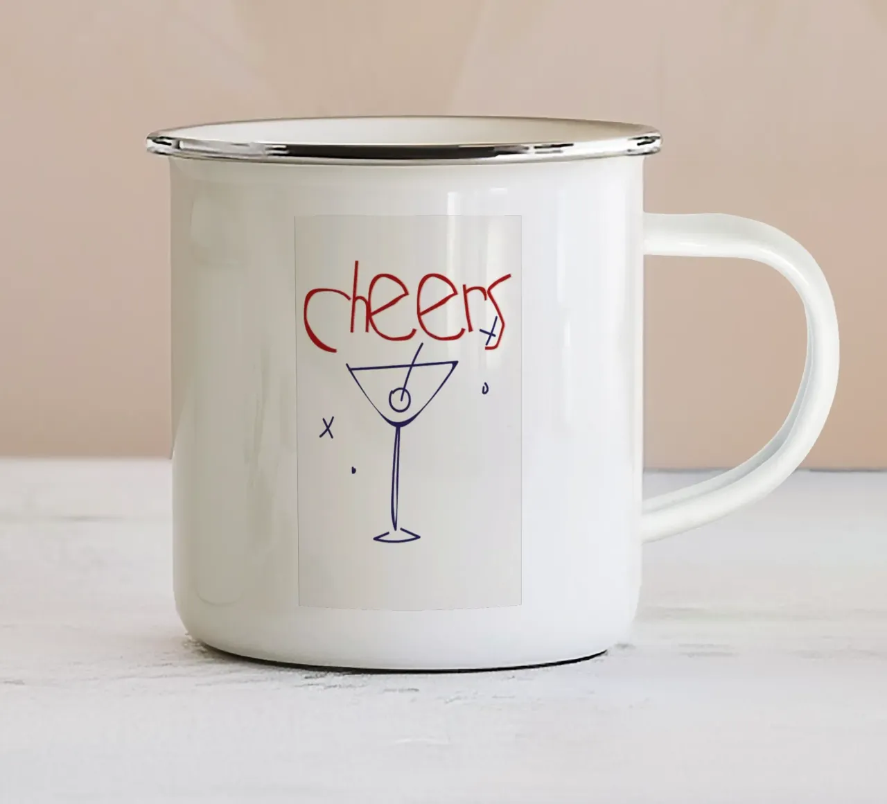 Bar minimalista tazza in smalto da hewitt shop