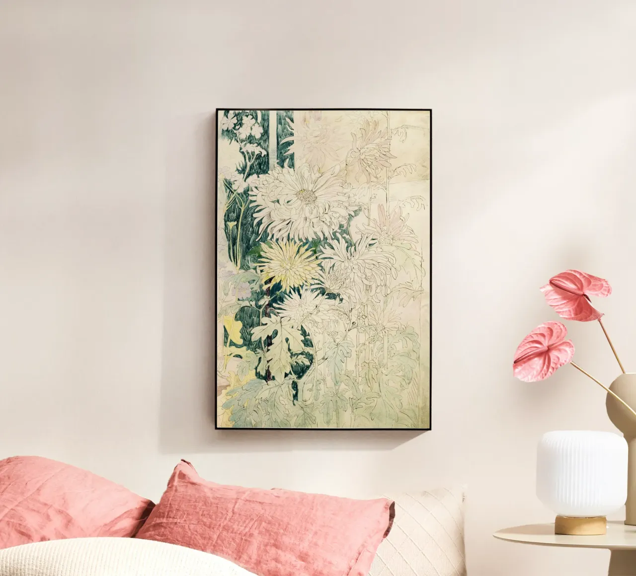 painted and scribble flowers plexiglass da vintageshop