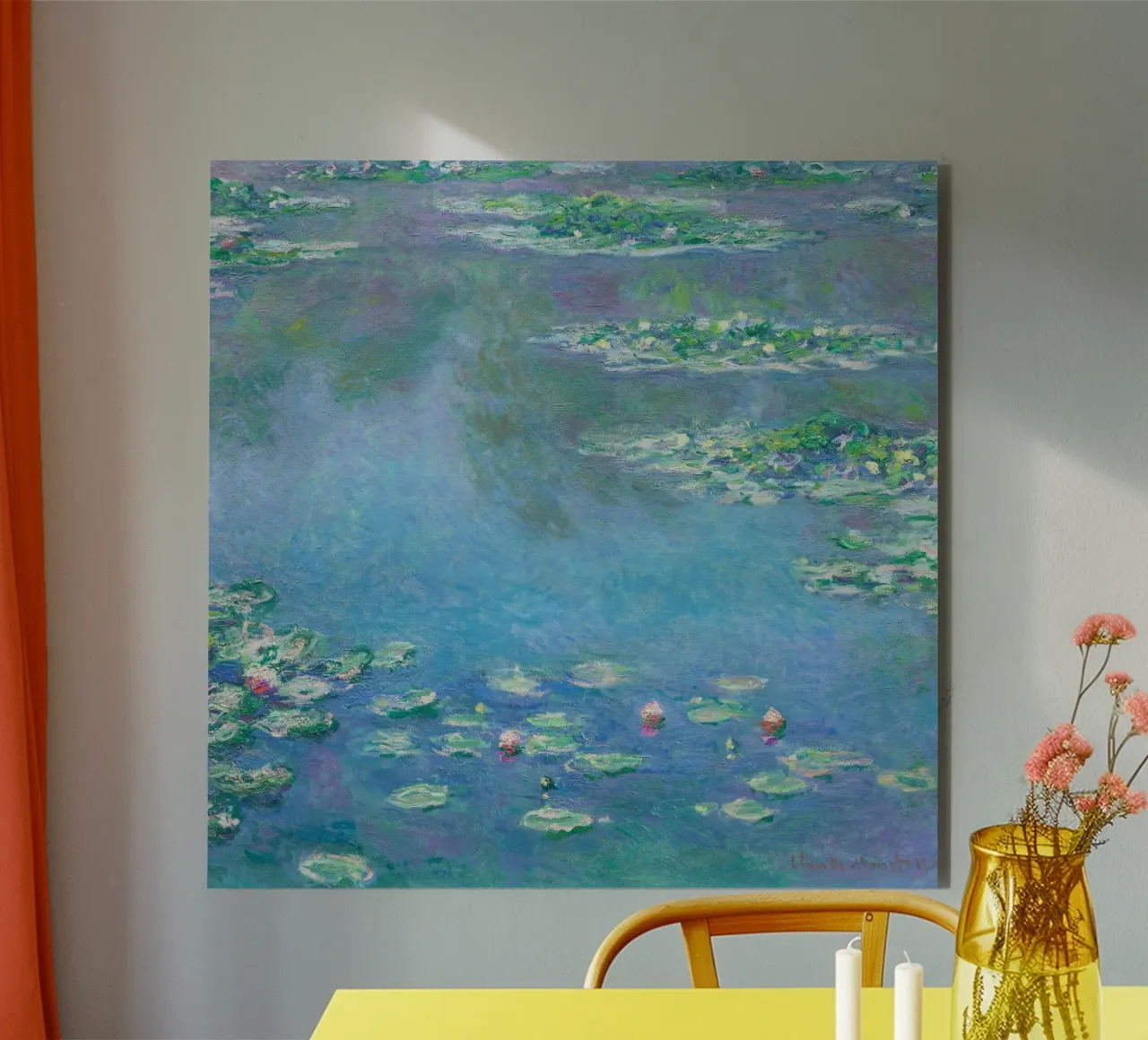 Ninfee Claude Monet alluminio dibond da Classic Art Prints