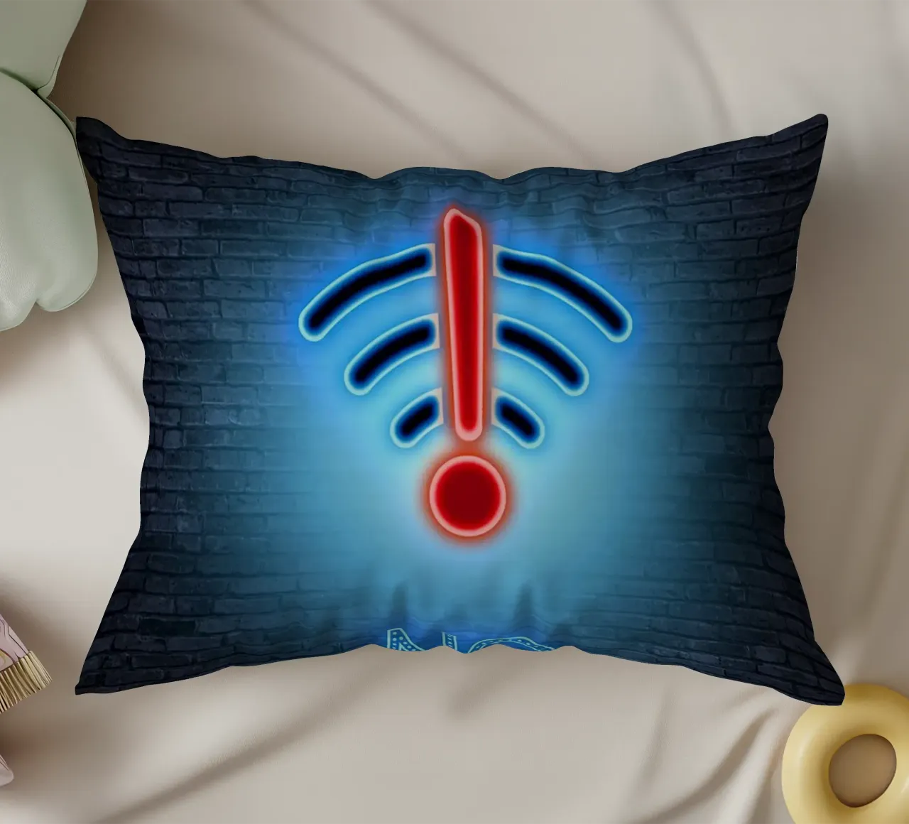 NO WIFI cuscino da Charlotte Gagnon