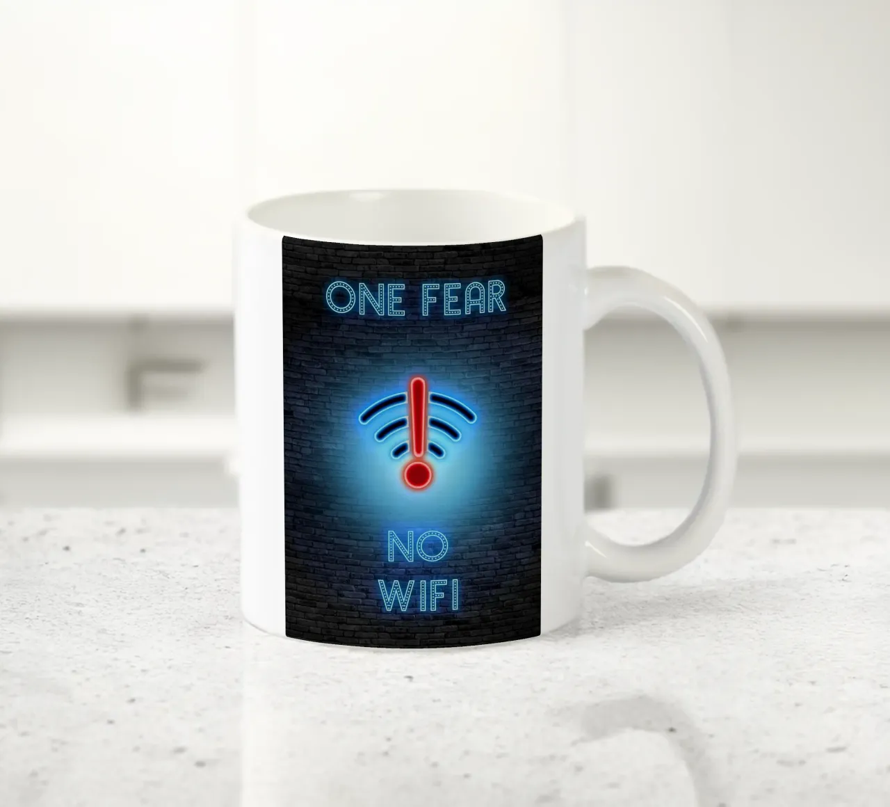 NO WIFI tazza in ceramica da Charlotte Gagnon