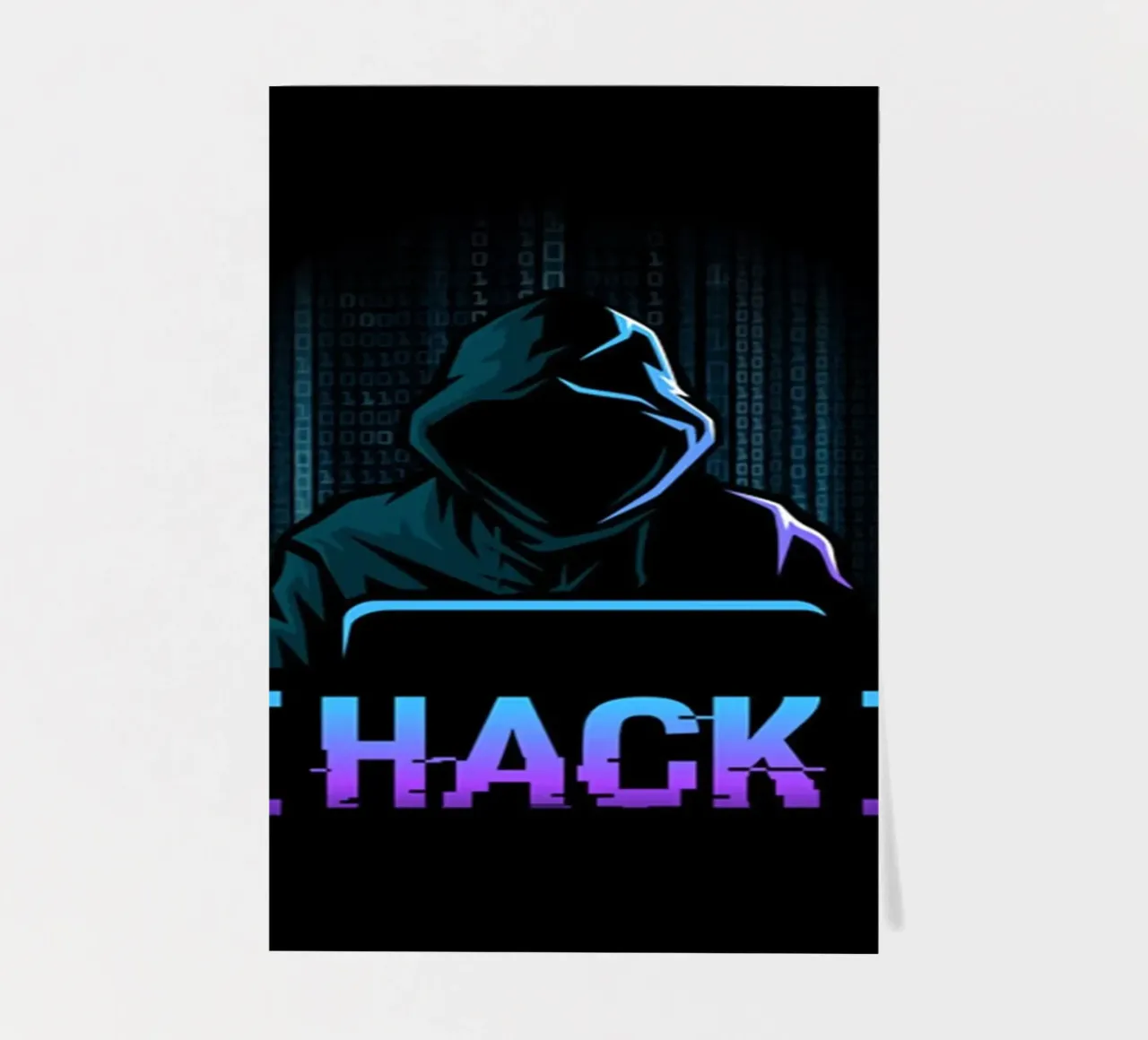 HACKER foglio adesivo da Charlotte Gagnon
