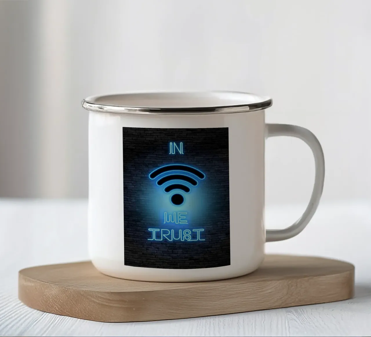 PODCAST tazza in smalto da Charlotte Gagnon