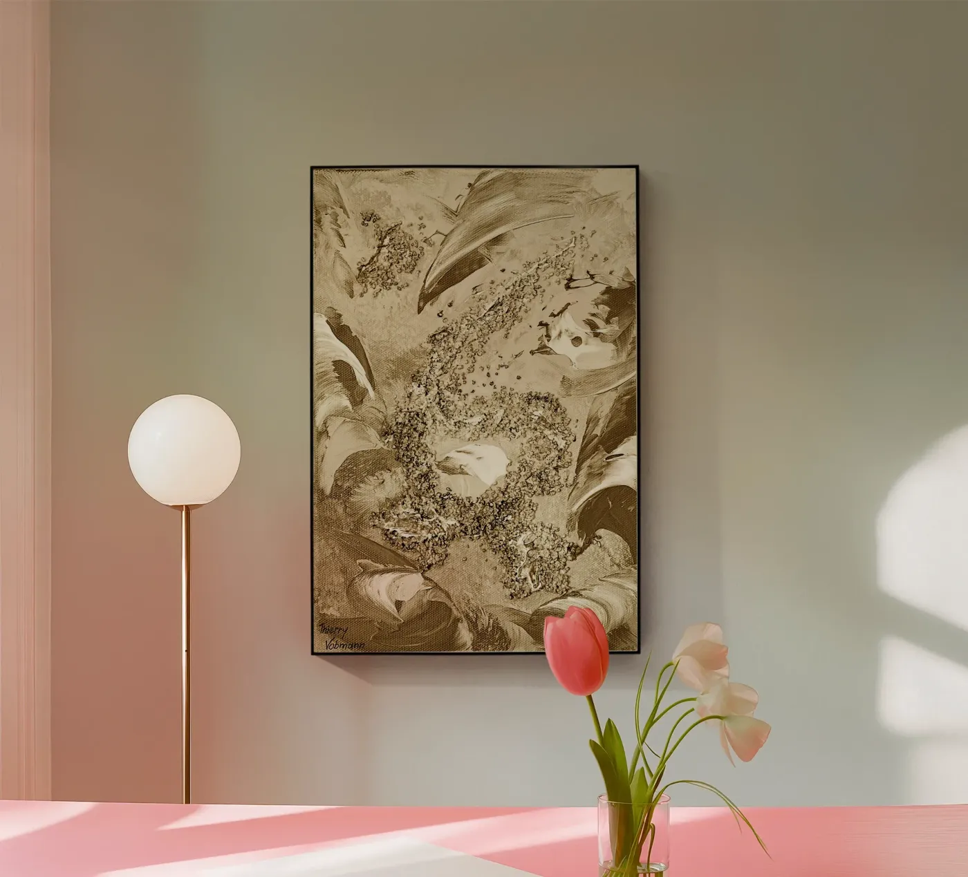 SEPIA 68 plexiglass da Thierry Vobmann Abstract painting