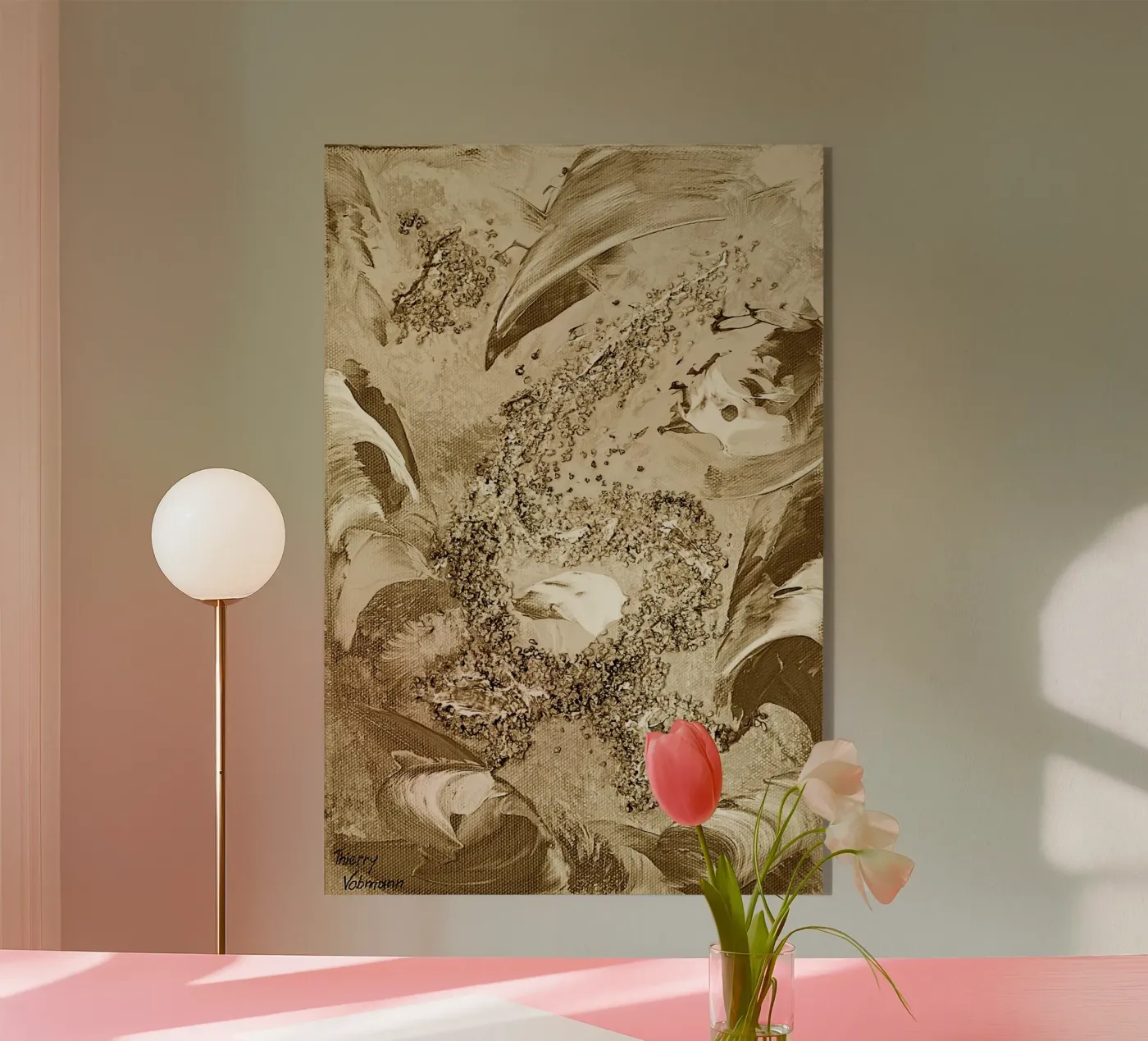 SEPIA 68 plexiglass da Thierry Vobmann Abstract painting