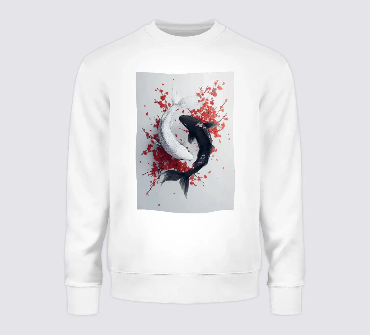 Pesce Koi Yin Yang felpa da mesa