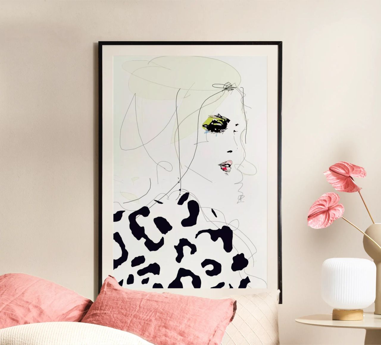 Draw the line poster by Leigh Viner