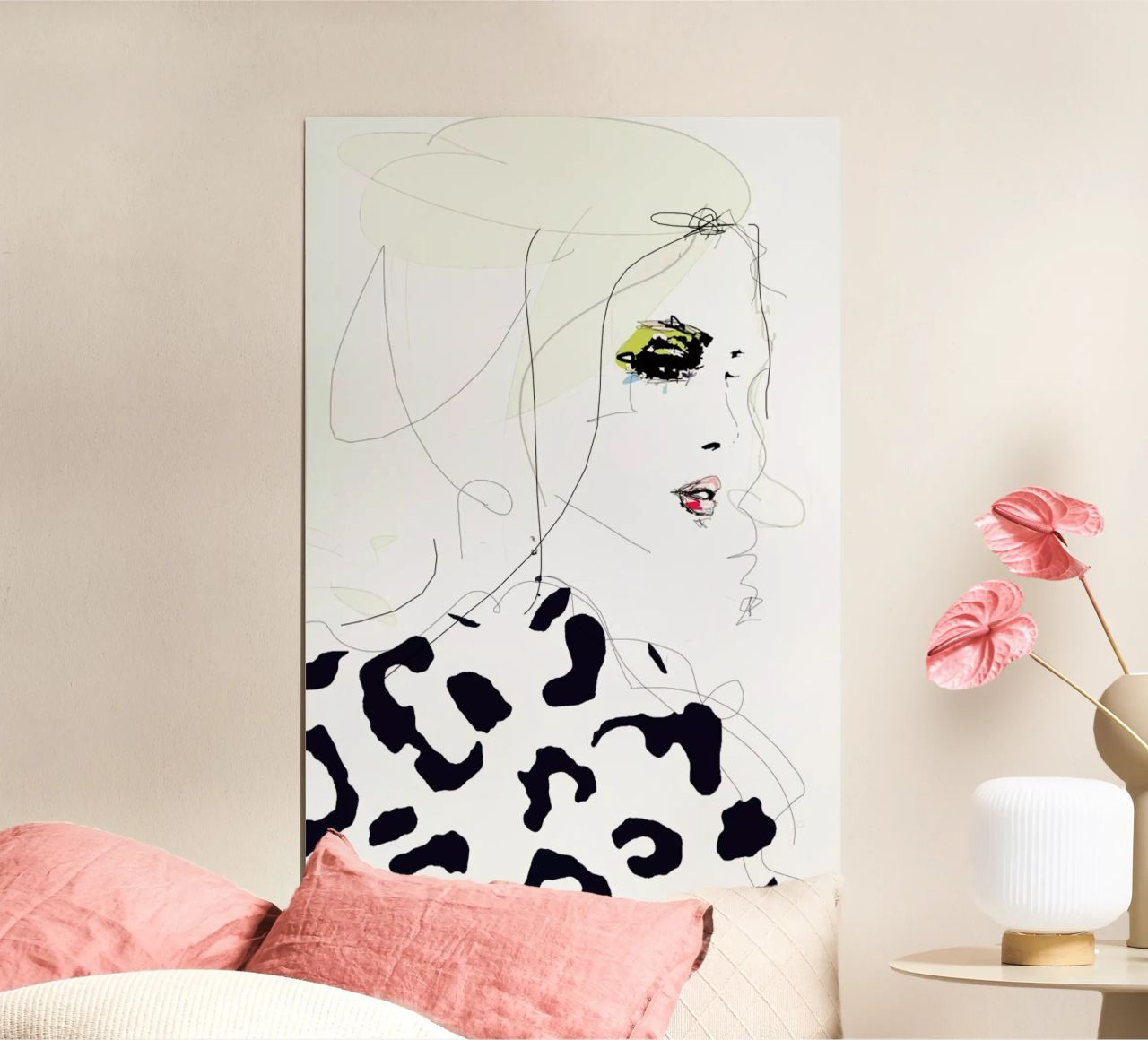 Draw the line poster by Leigh Viner