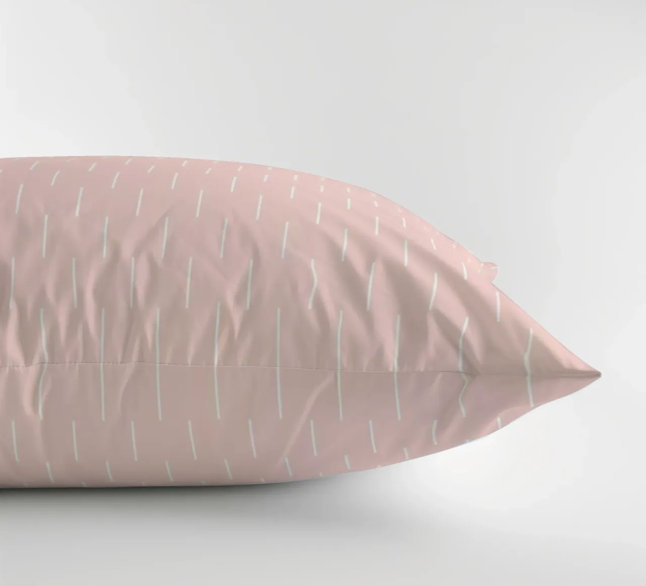 Linee minimaliste Basic Scandinavian Chic | Bianco su Dusty Blush cuscino da Beauty in Simplicity