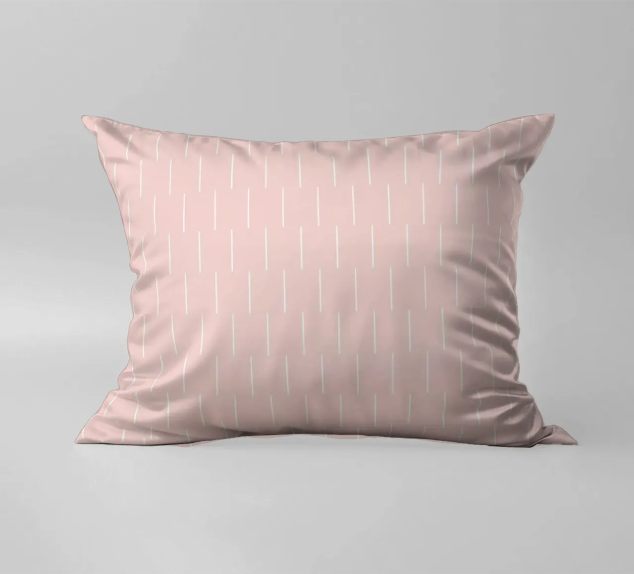 Linee minimaliste Basic Scandinavian Chic | Bianco su Dusty Blush cuscino da Beauty in Simplicity
