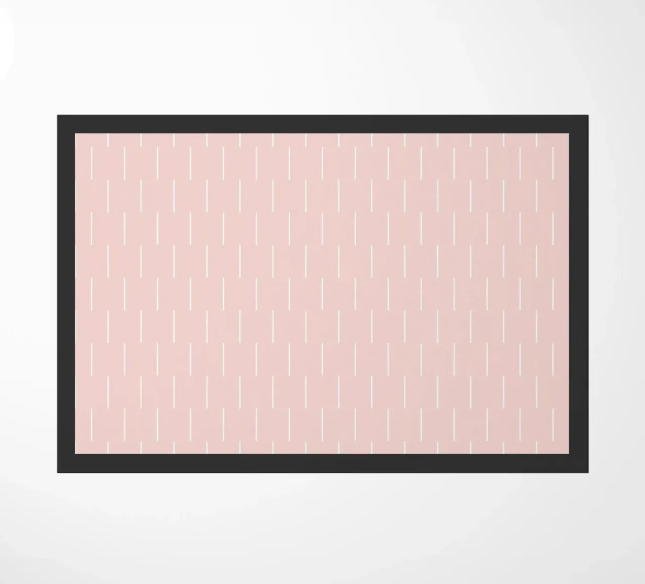 Linee minimaliste Basic Scandinavian Chic | Bianco su Dusty Blush zerbino da Beauty in Simplicity
