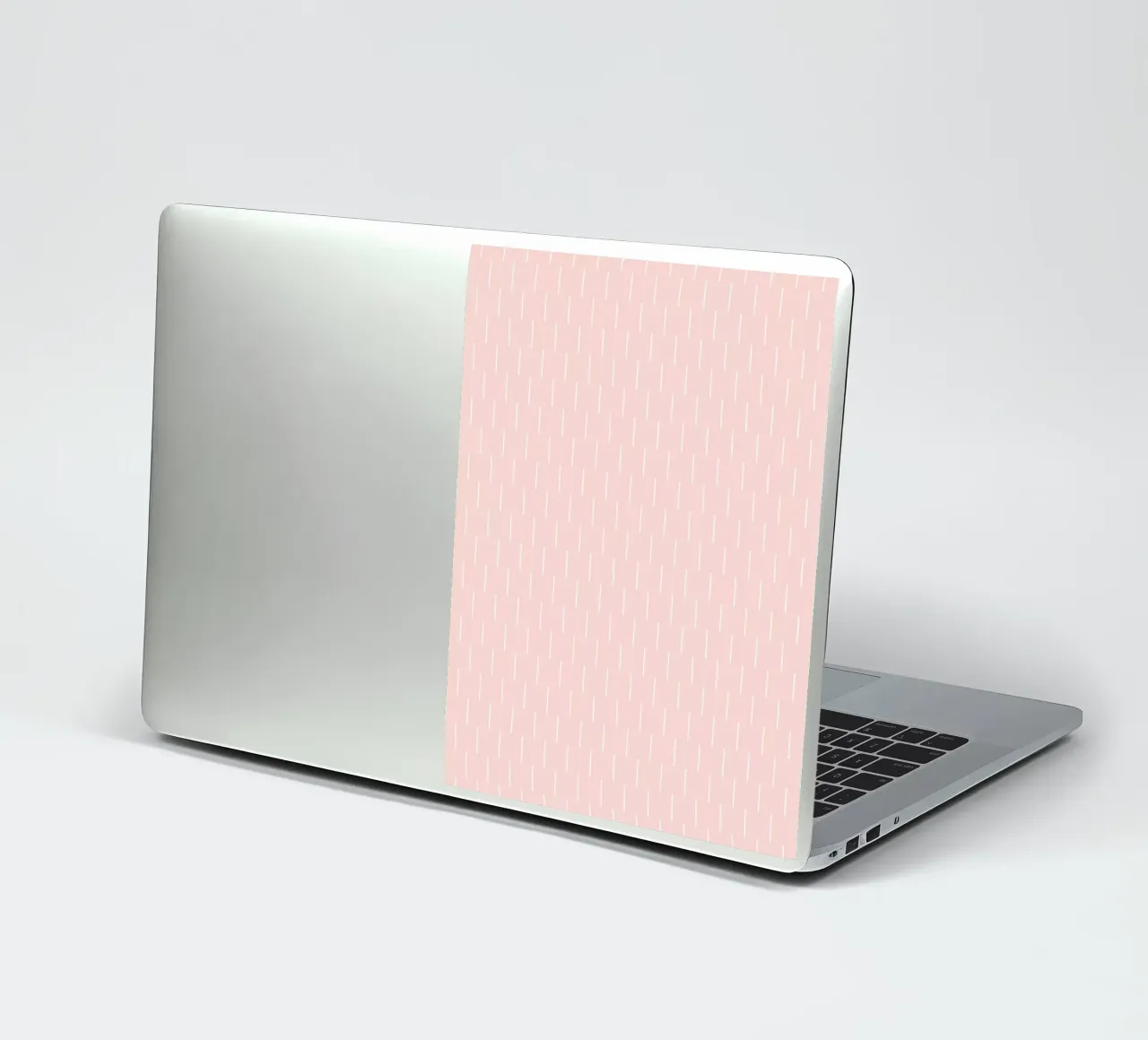 Minimal Basic Scandinavian Chic Lines | White on Dusty Blush sticker by Beauty in Simplicity