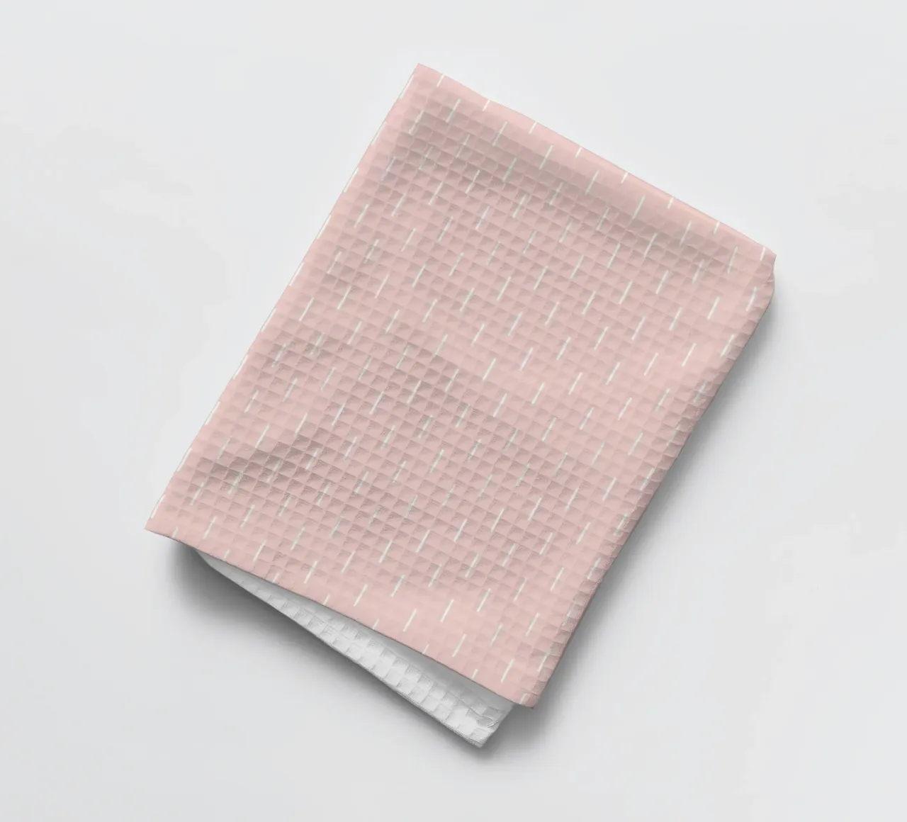 Linee minimaliste Basic Scandinavian Chic | Bianco su Dusty Blush canovaccio da cucina da Beauty in Simplicity