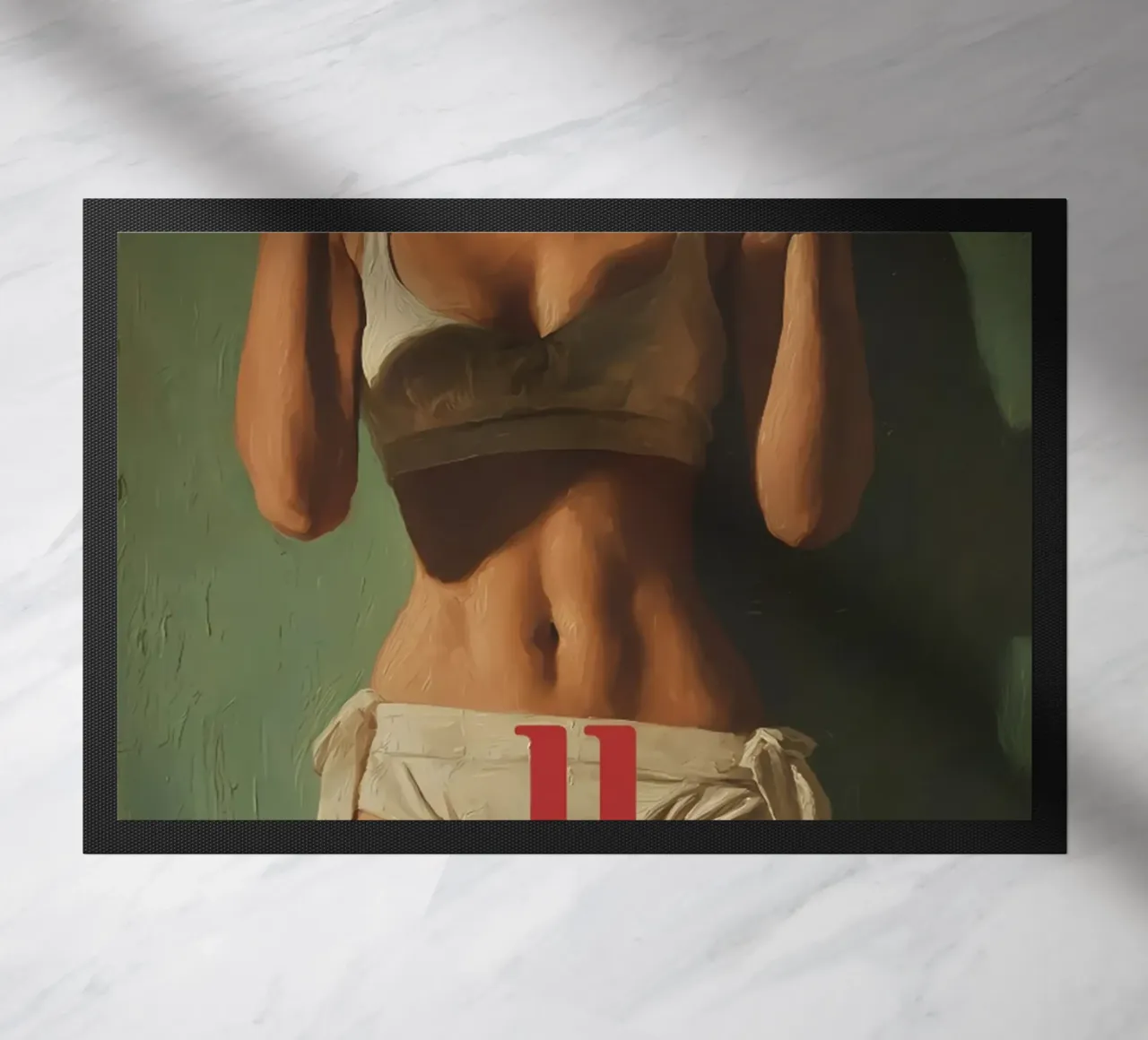Ragazza bikini retrò zerbino da janna shop