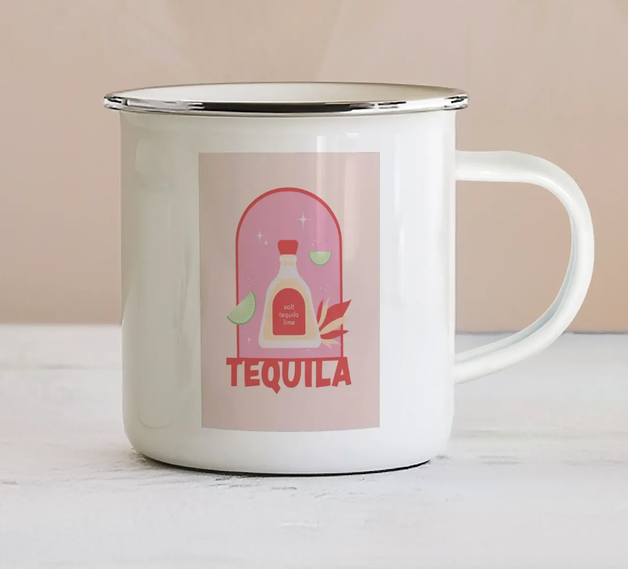 Tequila Cocktail tazza in smalto da janna shop
