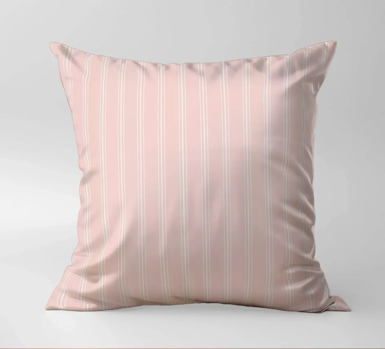 Classico scandinavo a strisce miste, bianco su polvere di frassino cuscino da Beauty in Simplicity