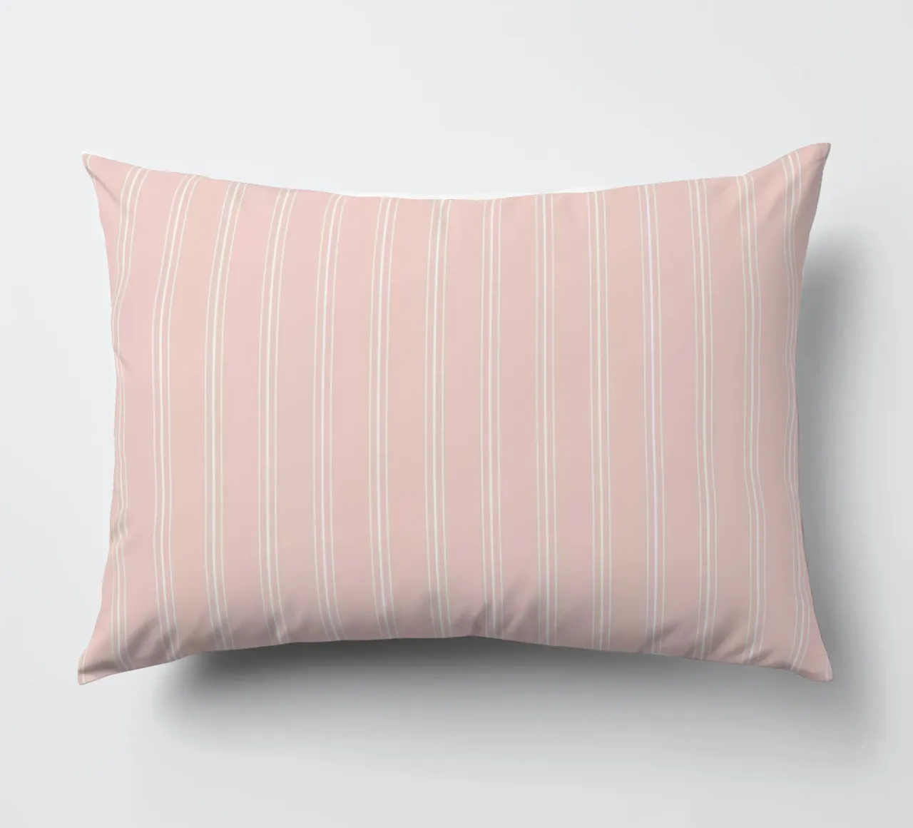 Classico scandinavo a strisce miste, bianco su polvere di frassino cuscino da Beauty in Simplicity