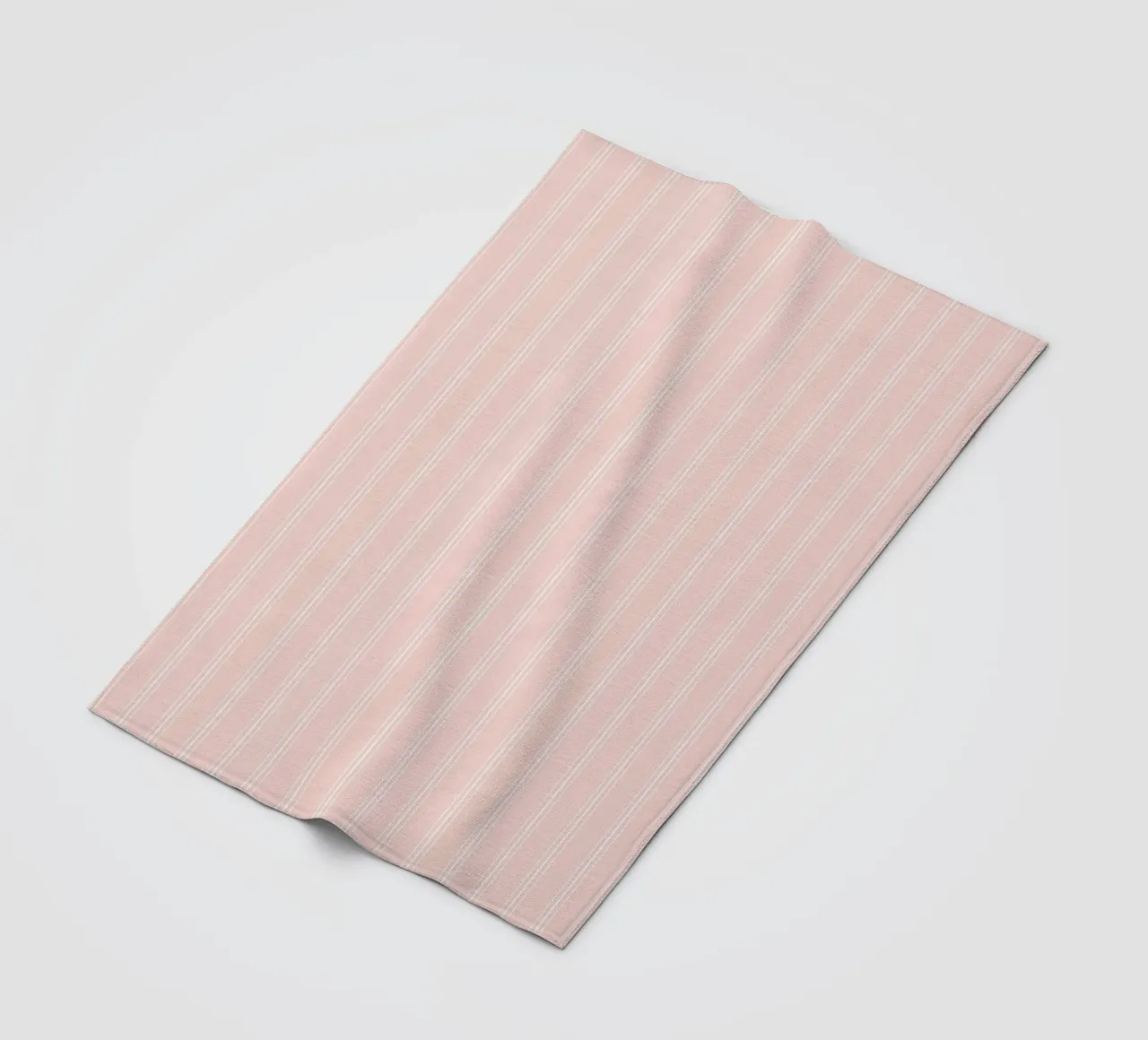 Classico scandinavo a strisce miste, bianco su polvere di frassino coperta in pile da Beauty in Simplicity