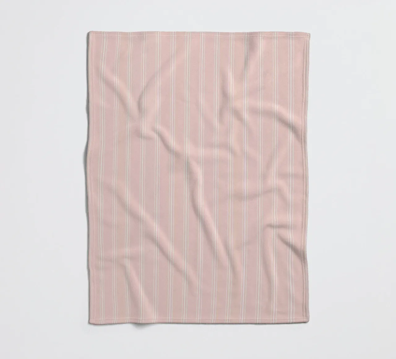 Classico scandinavo a strisce miste, bianco su polvere di frassino coperta in pile da Beauty in Simplicity