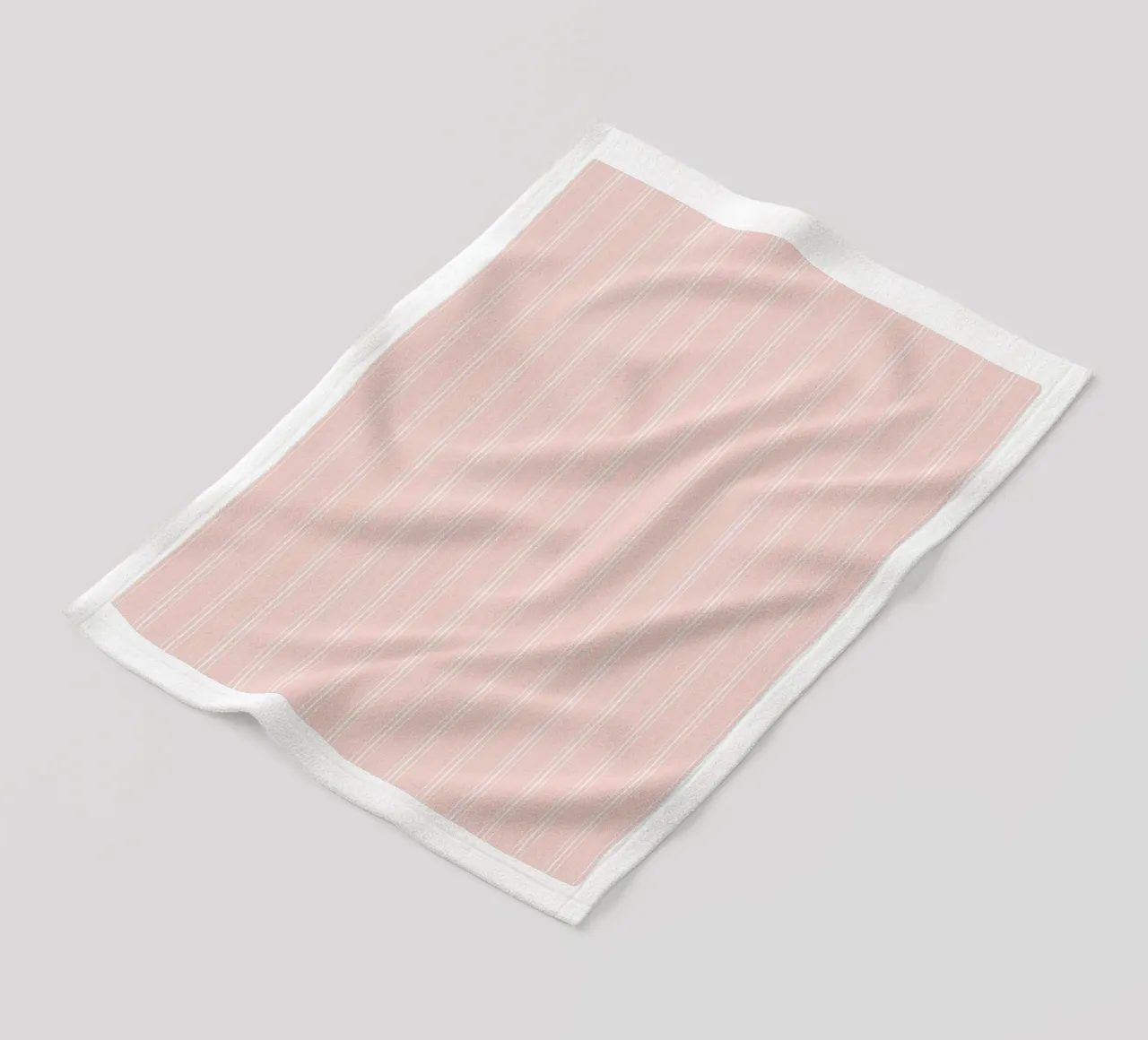 Classico scandinavo a strisce miste, bianco su polvere di frassino coperta in pile da Beauty in Simplicity
