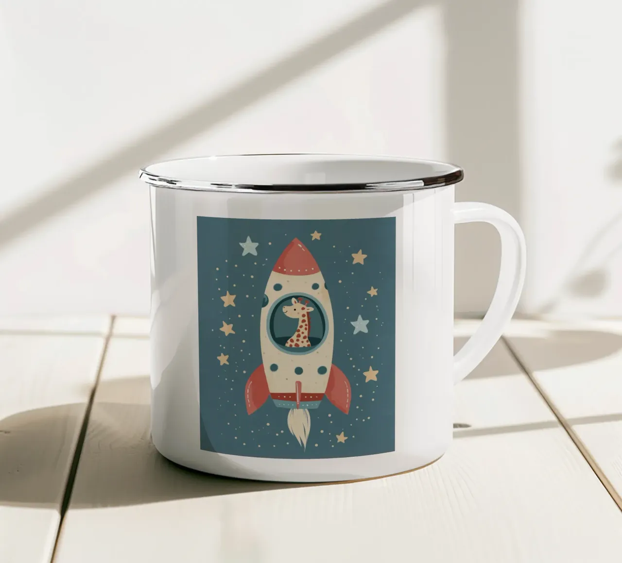 Razzo stravagante tazza in smalto da Happy Littles